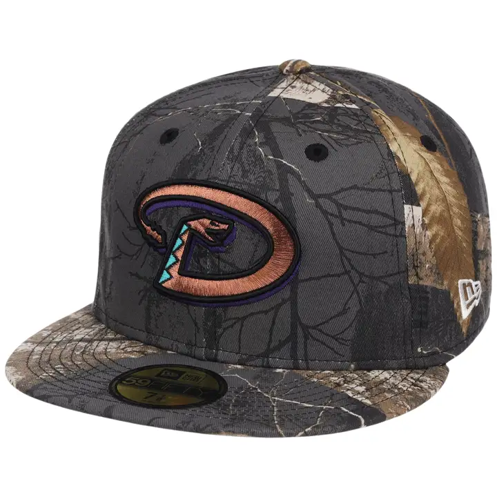 Arizona Diamondbacks MLB Blk Real Tree 59FIFTY CAMO/CAMO/GRY