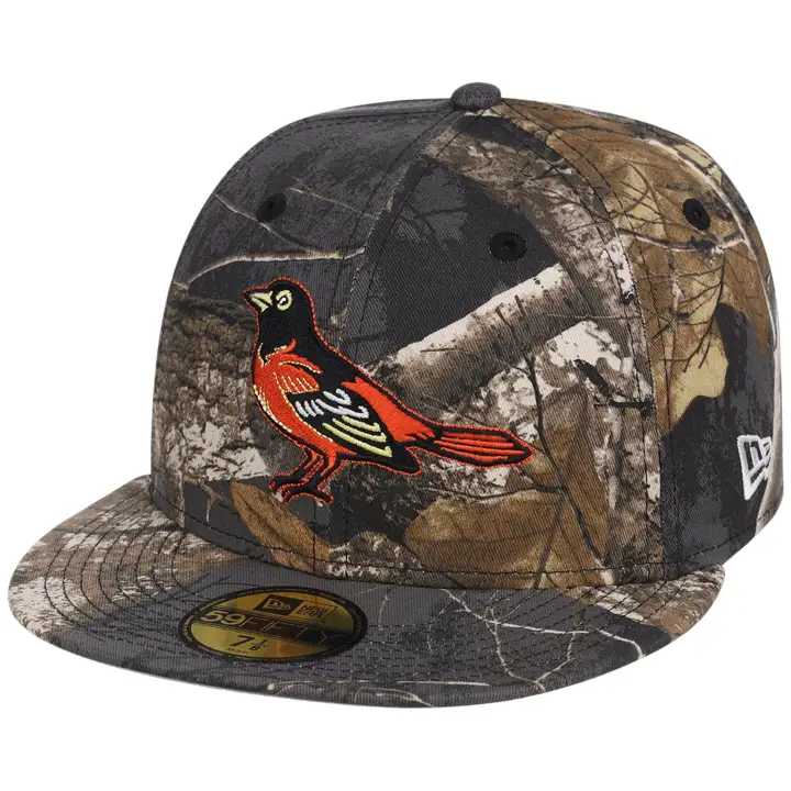 Baltimore Orioles MLB Noir Real Tree 59FIFTY CAMO/CAMO/GRIS