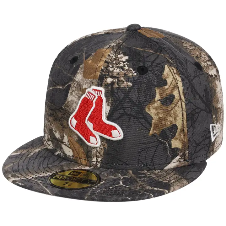 Boston Red Sox MLB Noir Real Tree 59FIFTY CAMO/CAMO/GRY