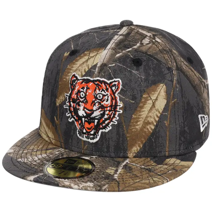 Detroit Tigers MLB Noir Real Tree 59FIFTY CAMO/CAMO/GRIS