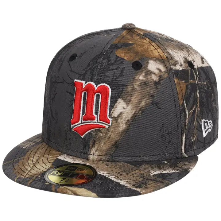 Minnesota Twins MLB Blk Real Tree 59FIFTY CAMO/CAMO/GRY