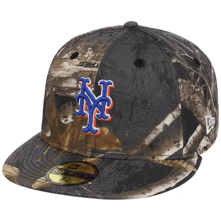 New York Mets MLB Noir Real Tree 59FIFTY CAMO/CAMO/GRIS