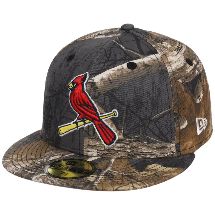 St. Louis Cardinals MLB Blk Real Tree 59FIFTY CAMO/CAMO/GRY