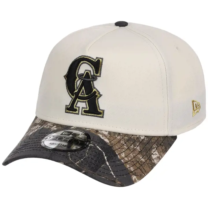 Anaheim Angels MLB Chrome Blk Real Tree 9FORTY AF CHROME/CAM