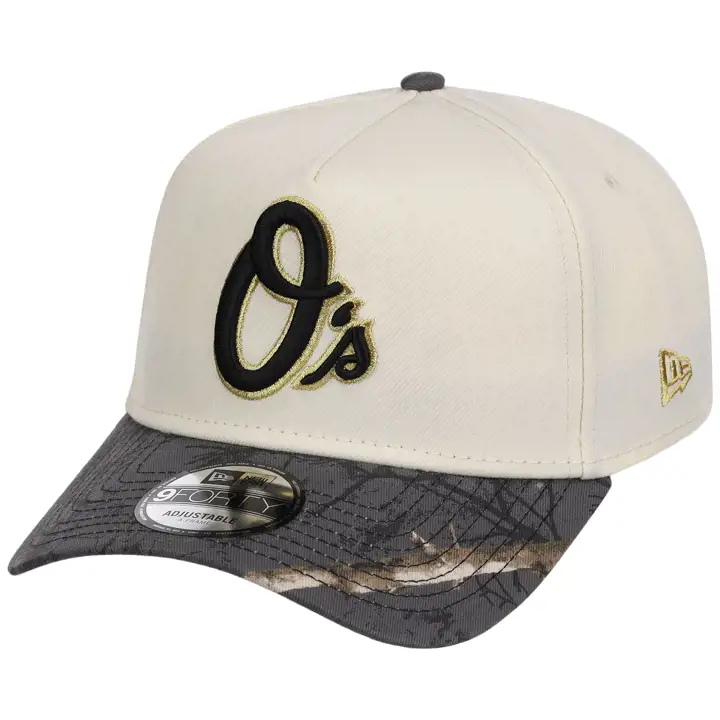 Baltimore Orioles MLB Chrome Blk Real Tree 9FORTY AF CHROME/