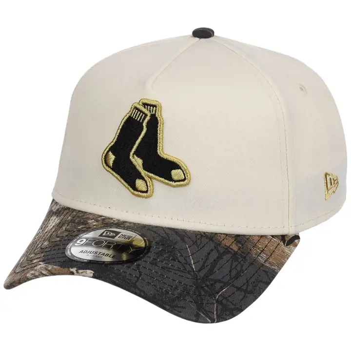 Casquette Boston Red Sox MLB Chrome Blk Real Tree 9FORTY AF CHROME/CAM