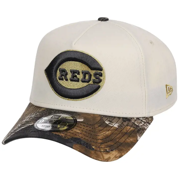 Casquette 9FORTY CHROME/CA Real Tree noire chromée MLB Cincinnati Reds