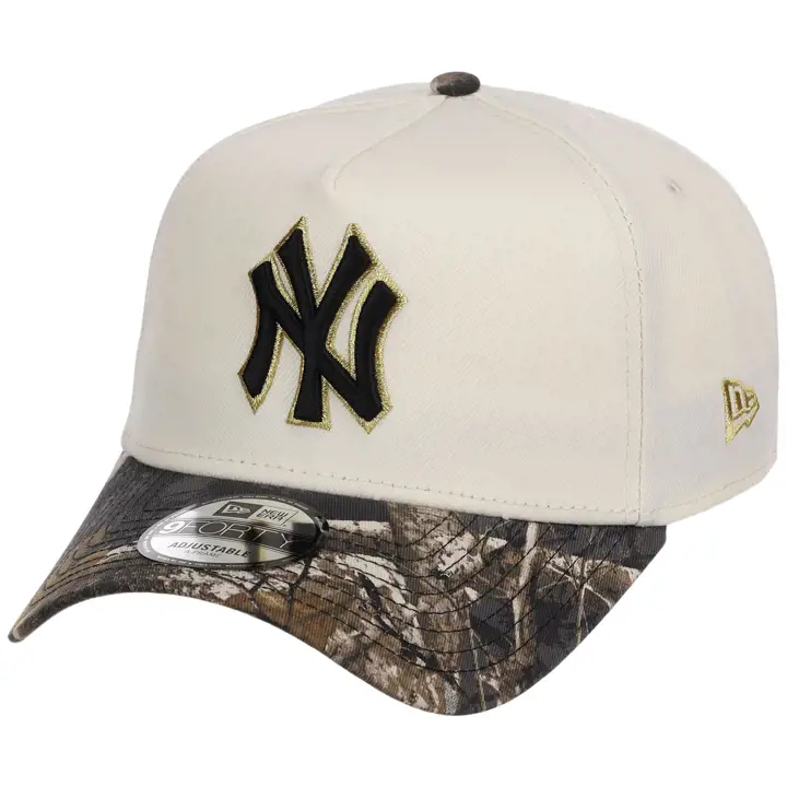 New York Yankees MLB Chrome Blk Real Tree 9FORTY AF CHROME/C