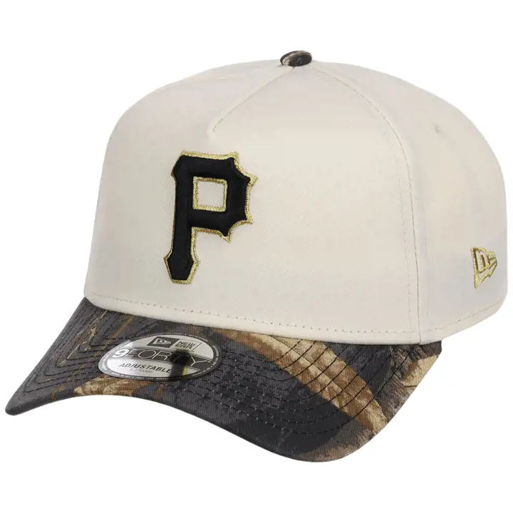 Pittsburgh Pirates MLB Chrome Blk Real Tree 9FORTY AF CHROME