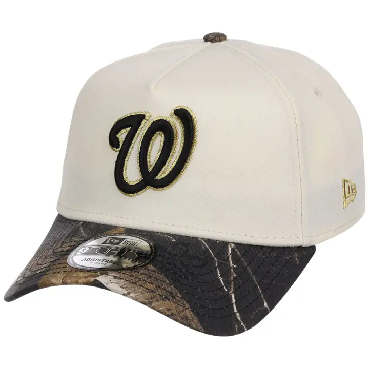 Washington Nationals MLB Chrome Blk Real Tree 9FORTY AF CHRO