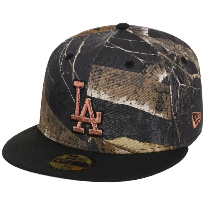 Los Angeles Dodgers MLB Black Real Tree 2T 59FIFTY CAMO/BLK/