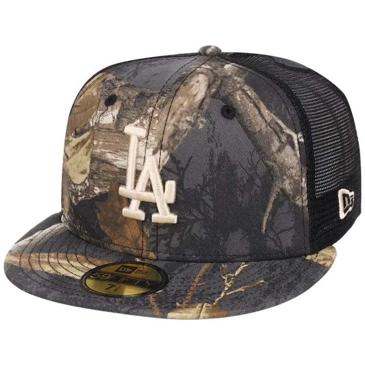Casquette Los Angeles Dodgers MLB Noire Real Tree Trucker 59FIFTY CAMO/C