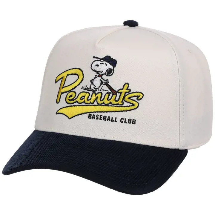 Casquette Peanuts Baseball Club A-Frame Kaki/Bleu marine