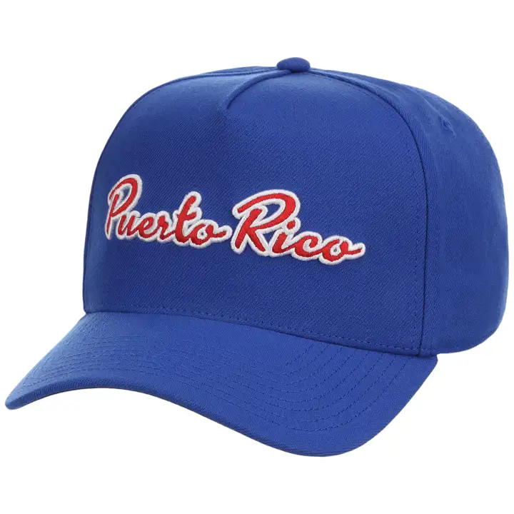 Puerto Rico Country Pride Wordmark A-Frame   blue
