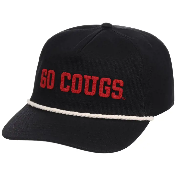 Washington State Cougars Retro Rope Hat blk
