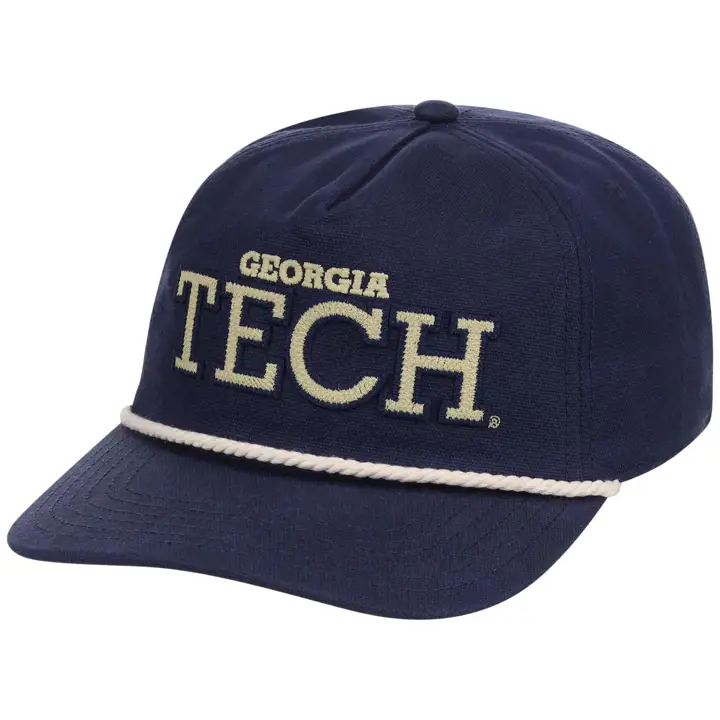 Georgia Tech Yellow Jackets Casquette Rétro Corde bleu marine