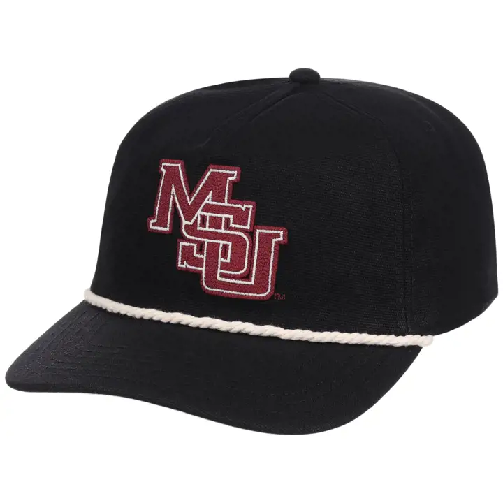 Mississippi State Bulldogs Retro Rope Hat blk