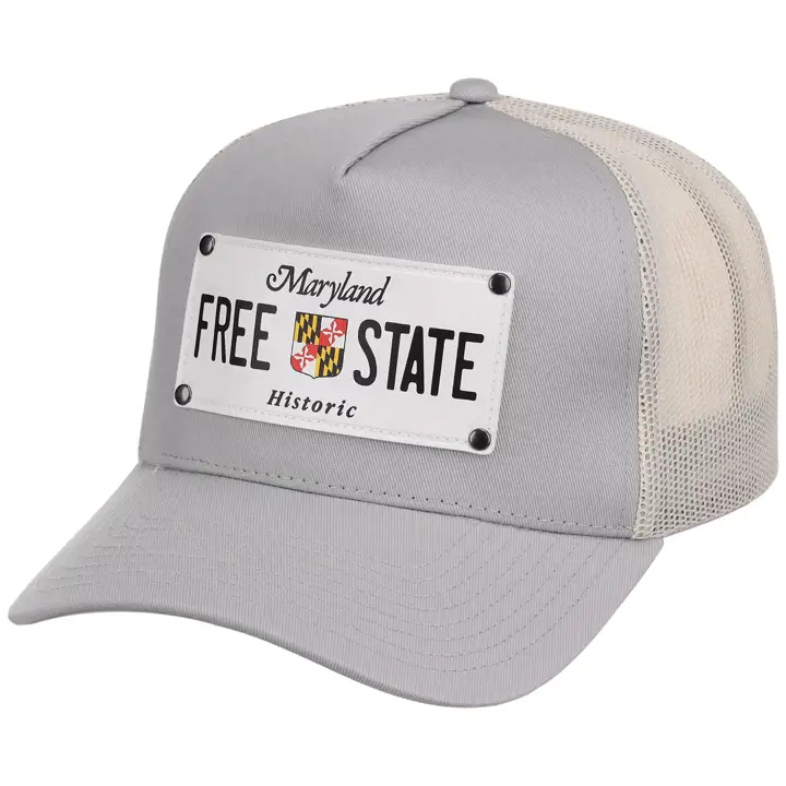 Maryland Plaque d'immatriculation ancienne Grise/Blanche