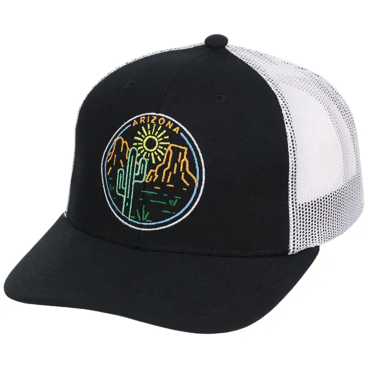 Casquette Trucker "Arizona Neon Lights" Noire