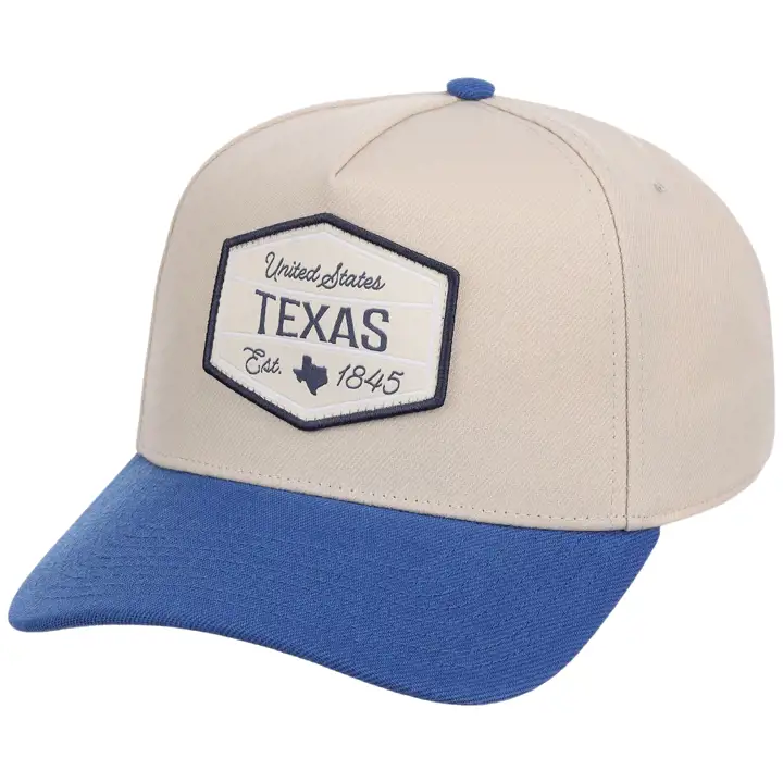 TEXAS Casquette Trucker Bicolore Ivo/Bleu