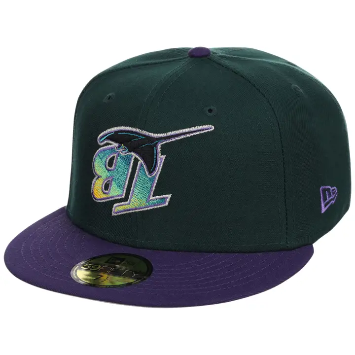 Tampa Bay Rays LHD Flipmode 59FIFTY Vert F./Violet/Gris