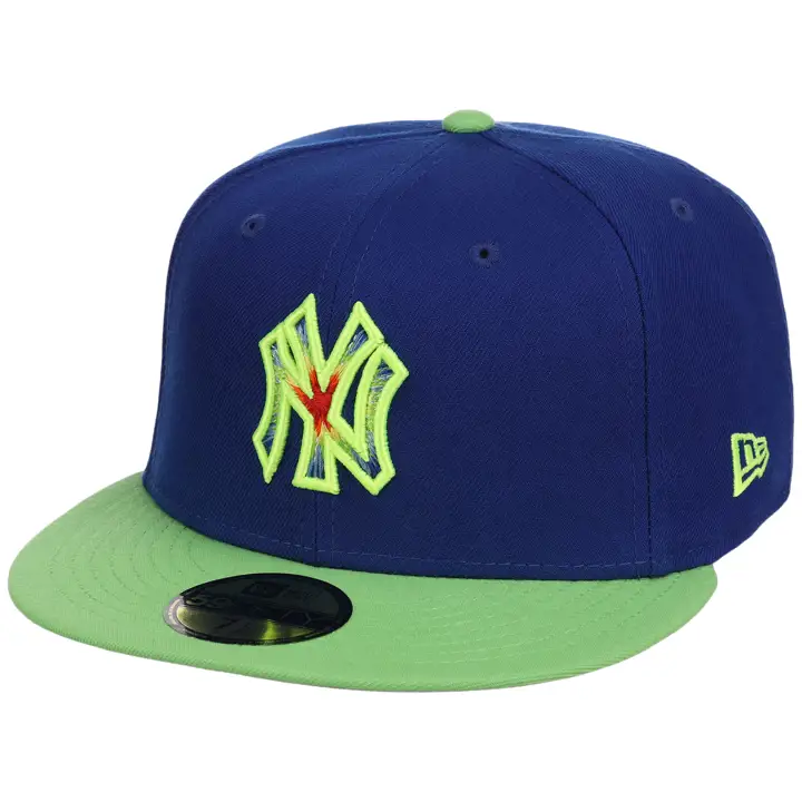 New York Yankees LHD Cigarettes & Set Lists 59FIFTY RBL/LIME