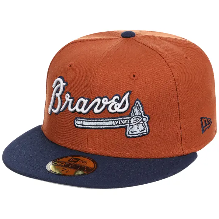 Atlanta Braves LHD Into the Woods 59FIFTY RUST/NAVY/GRY