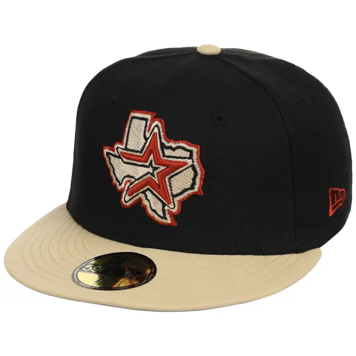 Houston Astros LHD Into the Woods 59FIFTY NOI/OR VÉGÉTAL/GRI