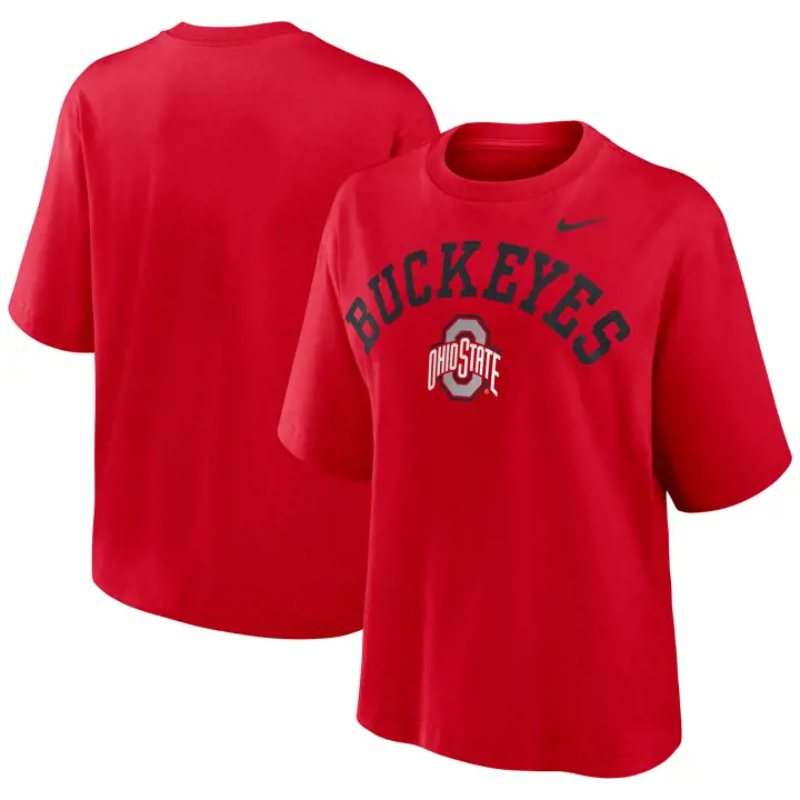 T-shirt Ohio State Buckeyes SU26 Primetime Arch Boxy rouge