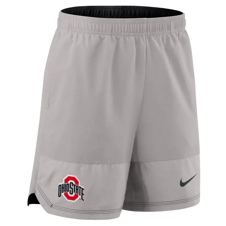 Ohio State Buckeyes SU26 Short tissé Dri Fit gris