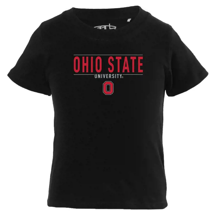 T-shirt Toni Bébé Ohio State Buckeyes NOIR