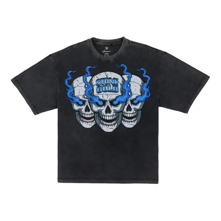 T-shirt WWE x JG Stone Cold Steve Austin NOIR