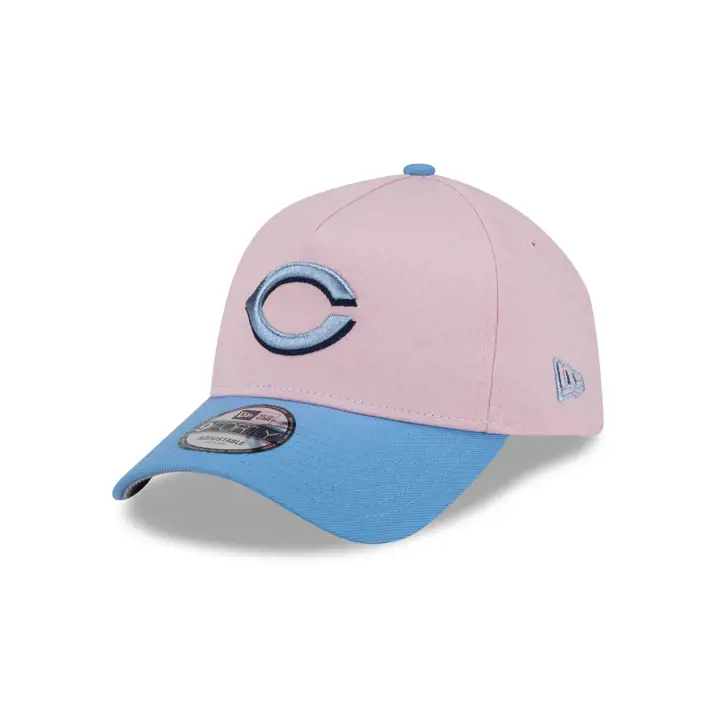 Casquette 9FORTY MLB Pink Sky des Cincinnati Reds - Rose/Bleu ciel/Gris