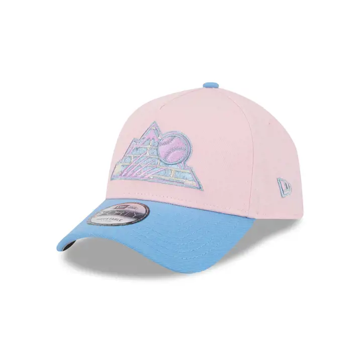 Casquette 9FORTY des Colorado Rockies MLB, couleur rose, modèle Pink Sky, PNK/SKBL/GRY
