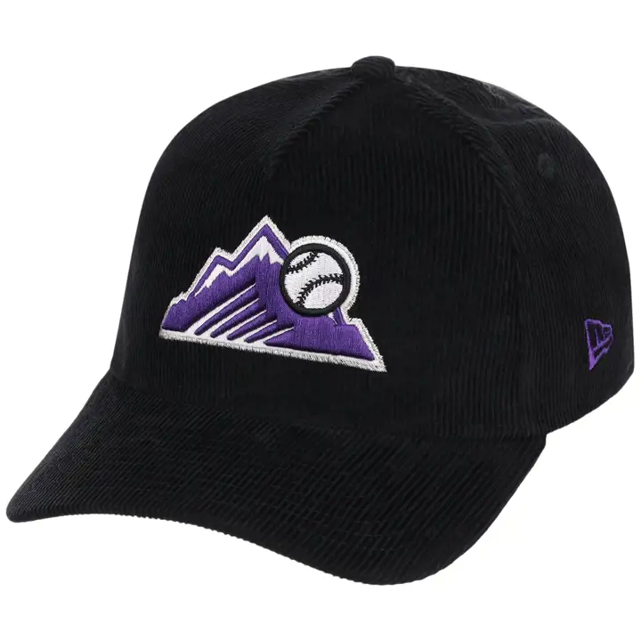 Colorado Rockies MLB Corduroy Noir 9FORTY AF BLK/BLK/KGRN