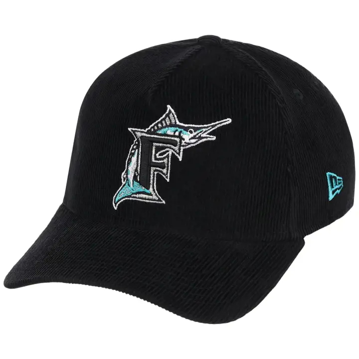 Florida Marlins MLB Corde noire 9FORTY AF NOIR/NOIR/VERT GRISÉ