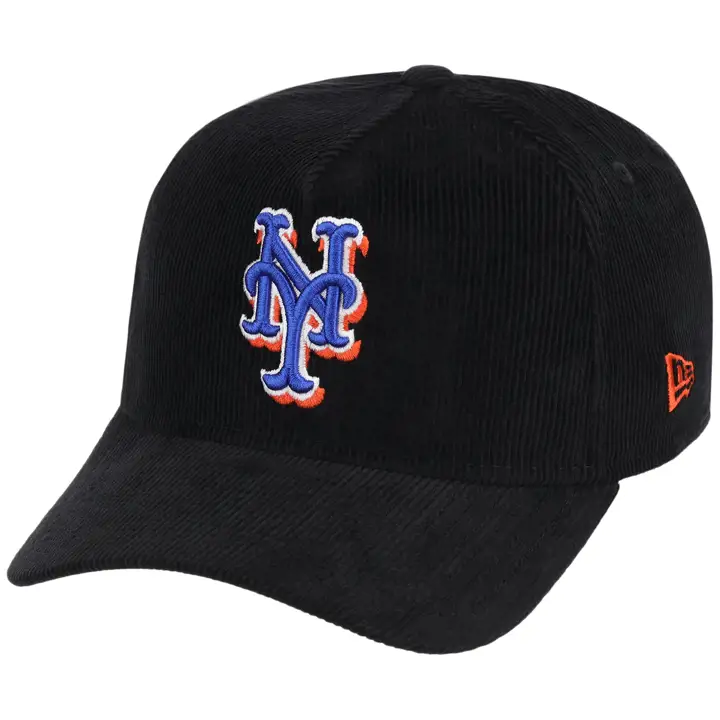 Casquette MLB 9FORTY New York Mets en velours côtelé noir AF NOIR/NOIR/VERT K