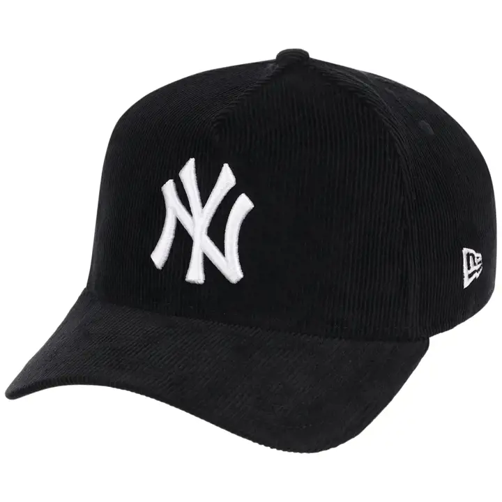 New York Yankees MLB Casquette Corduroy noire 9FORTY AF NOIR/NOIR/VERT F.