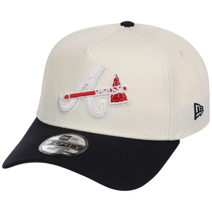 Atlanta Braves MLB Chrome OTC POP 9FORTY AF CHROME/MARINE/GRIS