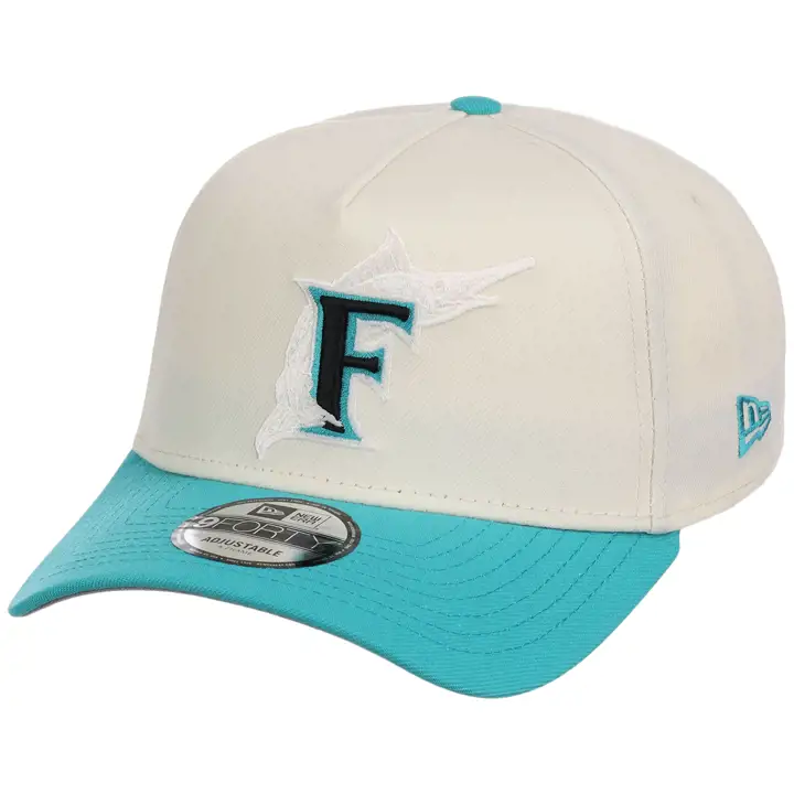 Florida Marlins MLB Chrome OTC POP 9FORTY AF CHROME/TEAL/GRY