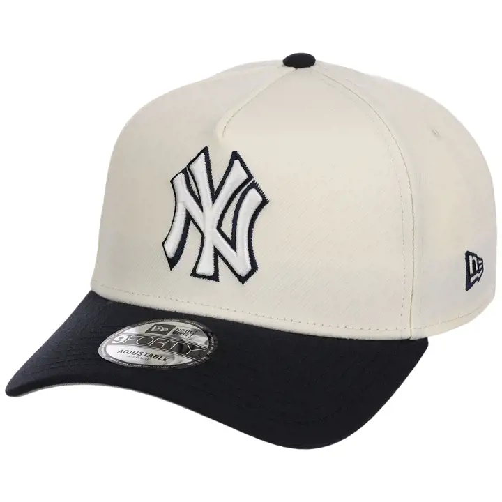 New York Yankees MLB Chrome OTC POP 9FORTY AF CHROME/NAVY/GR