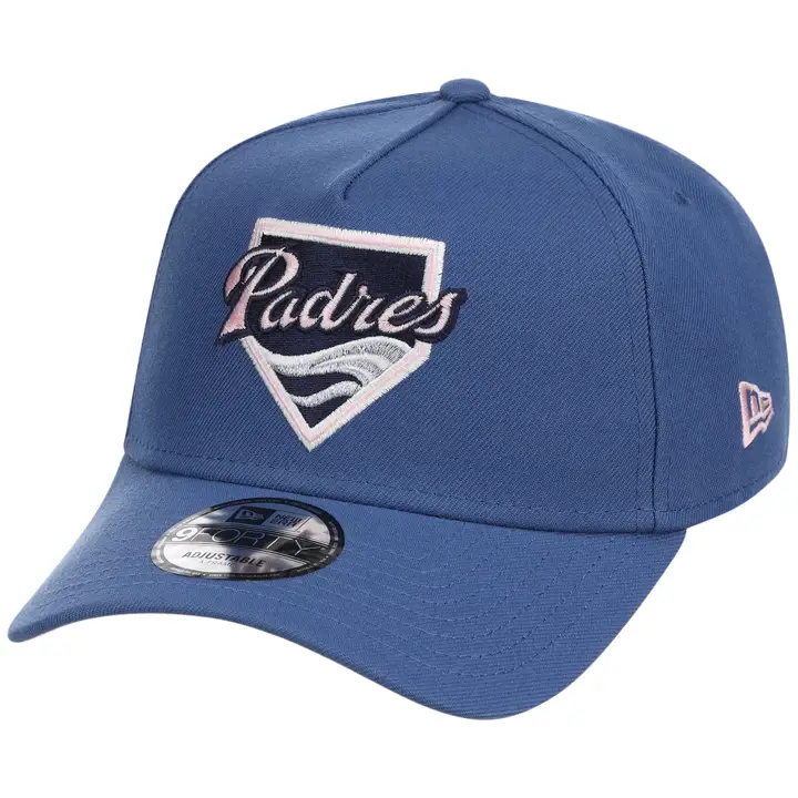 Casquette 9FORTY des San Diego Padres de la MLB, de couleur indigo, rose, AF IND/IND/PNK