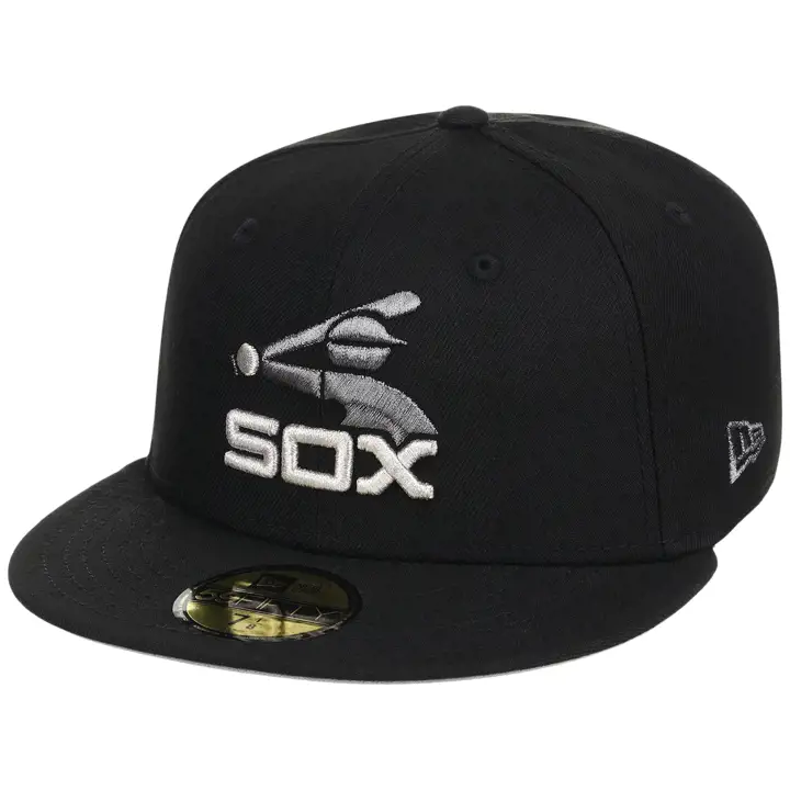 Chicago White Sox MLB LHD Core Metallics 59FIFTY BLK/BLK/GRY