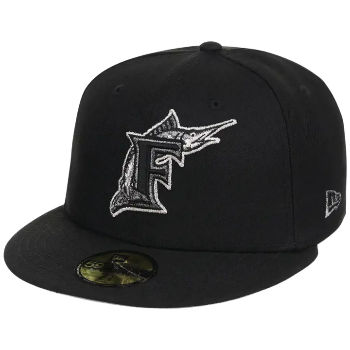 Florida Marlins MLB GAUCHER Core Metallics 59FIFTY NOI/NOI/GRI