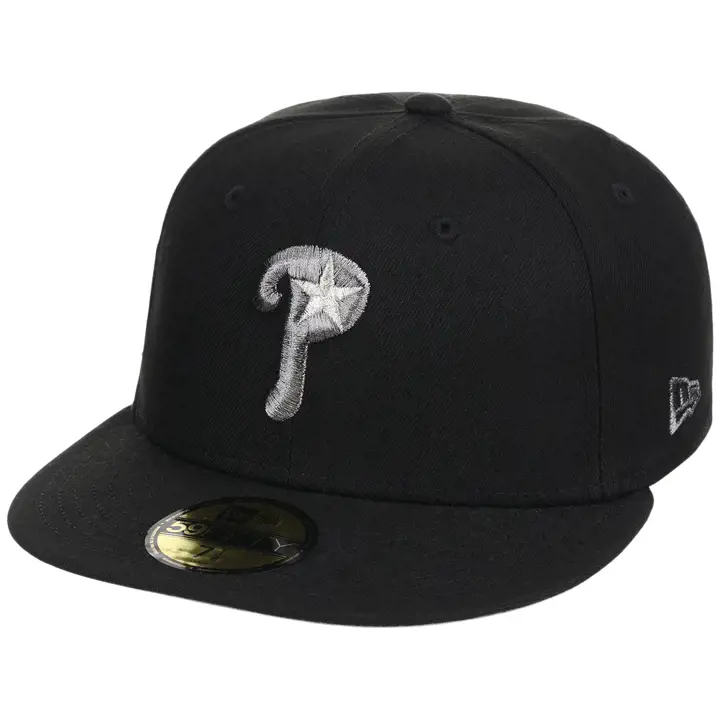 Casquette 59FIFTY Philadelphia Phillies MLB LHD Core Metallics noir/noir
