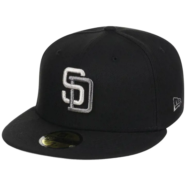 San Diego Padres MLB Gaucher Core Metallics 59FIFTY NOI/NOI/GRI