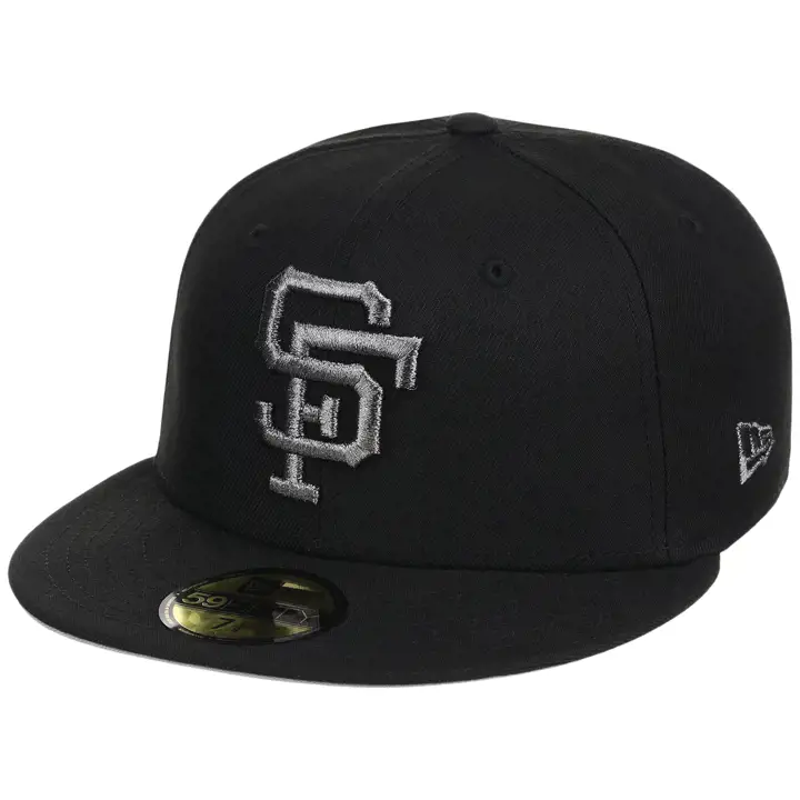 San Francisco Giants MLB GCH Noyau Métallisé 59FIFTY NOI/NOI/