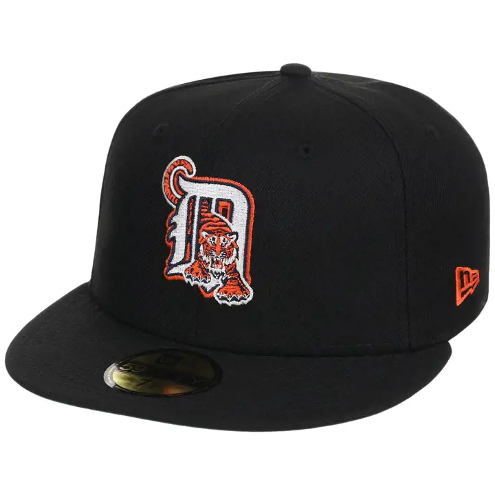 Detroit Tigers MLB GAUCHE Casquette Core Black OTC 59FIFTY NOI/NOI/GRI