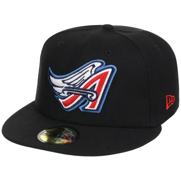Anaheim Angels MLB LHD Core Black OTC 59FIFTY NOI/NOI/GRI