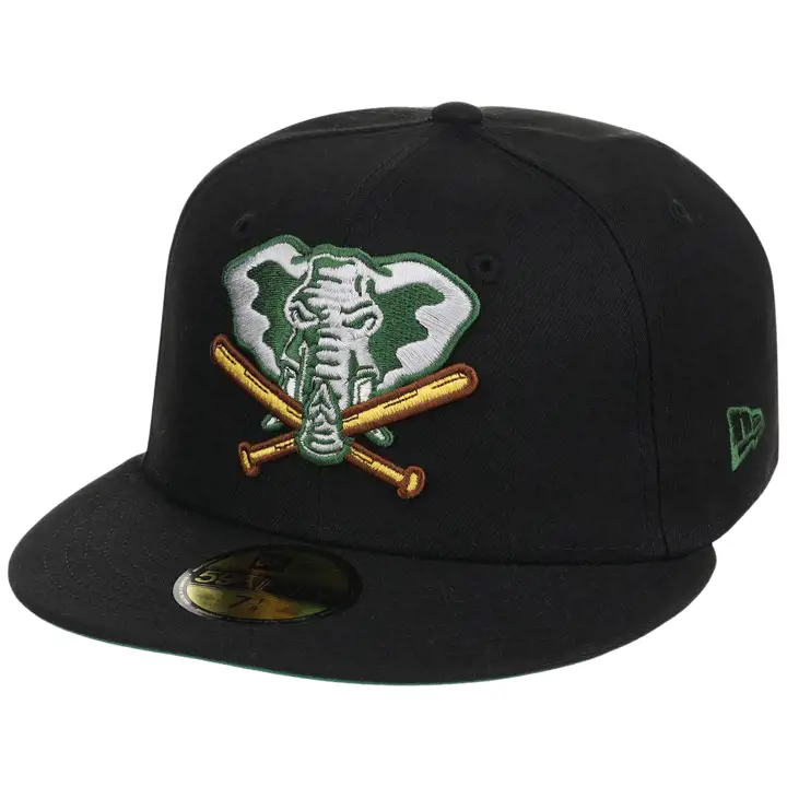 Oakland Athletics MLB Gaucher Core Black OTC 59FIFTY BLK/BLK/GRY
